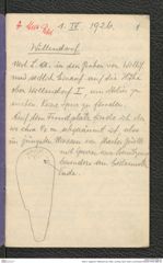Seite 3, Tagebuch "Willendorf (ab 1926) | Joching | Neol. Grab b. Emmersdorf (NHMW-PRAE-BBB-36)